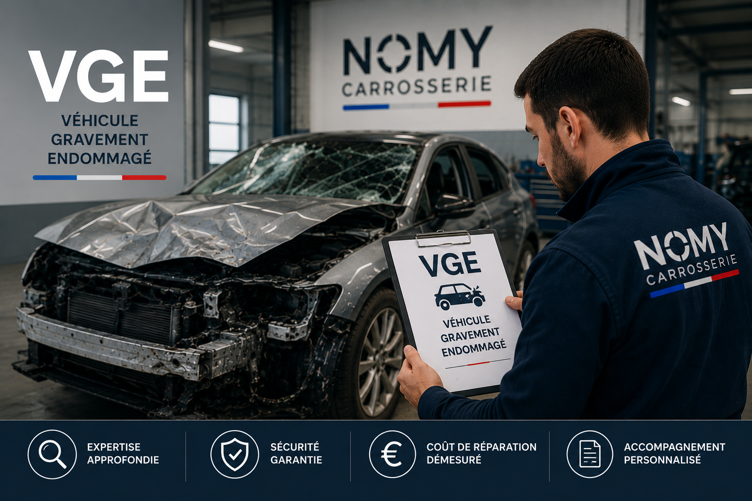Véhicule Gravement Endommagé (VGE) : que faire et comment récupérer votre voiture ? — Carrosserie NOMY (06)